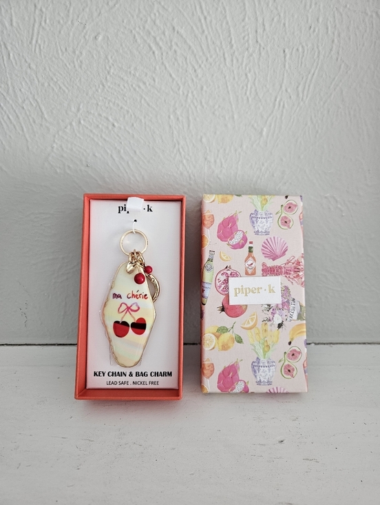 Piper K Accessories - NWT- Piper K Retro Room Key Bag Charm/Keychain- Ma Cherie-